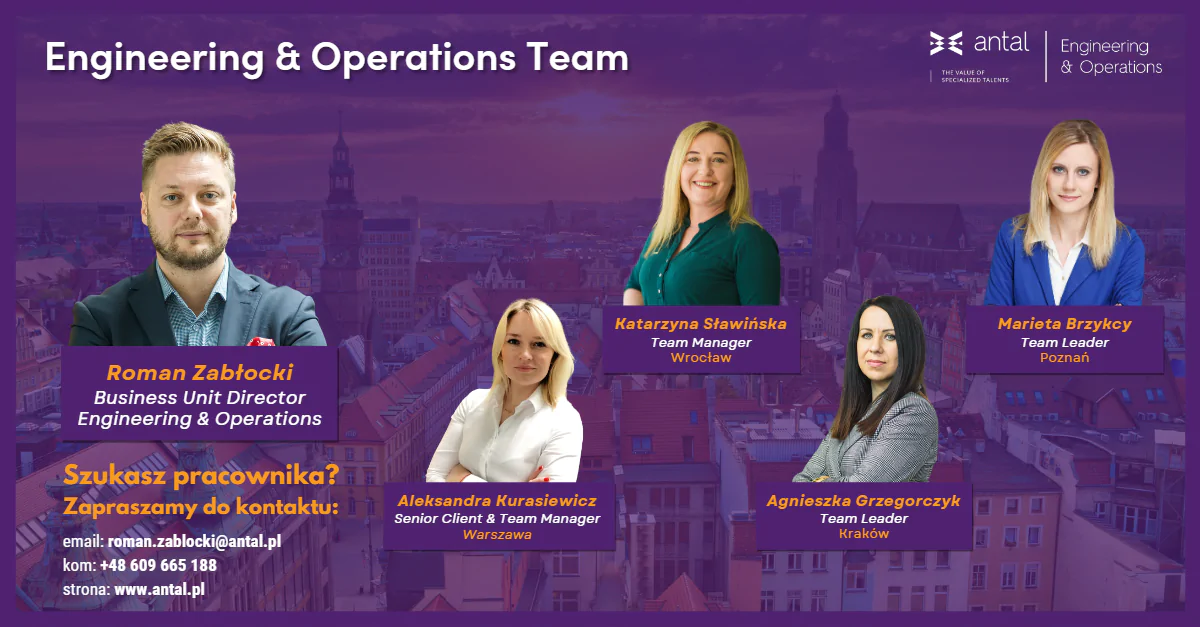 Zespół Antal Engineering & Operations - poznaj naszych ekspertów